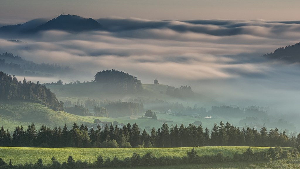 Viem from Bachtel towards Hörnli